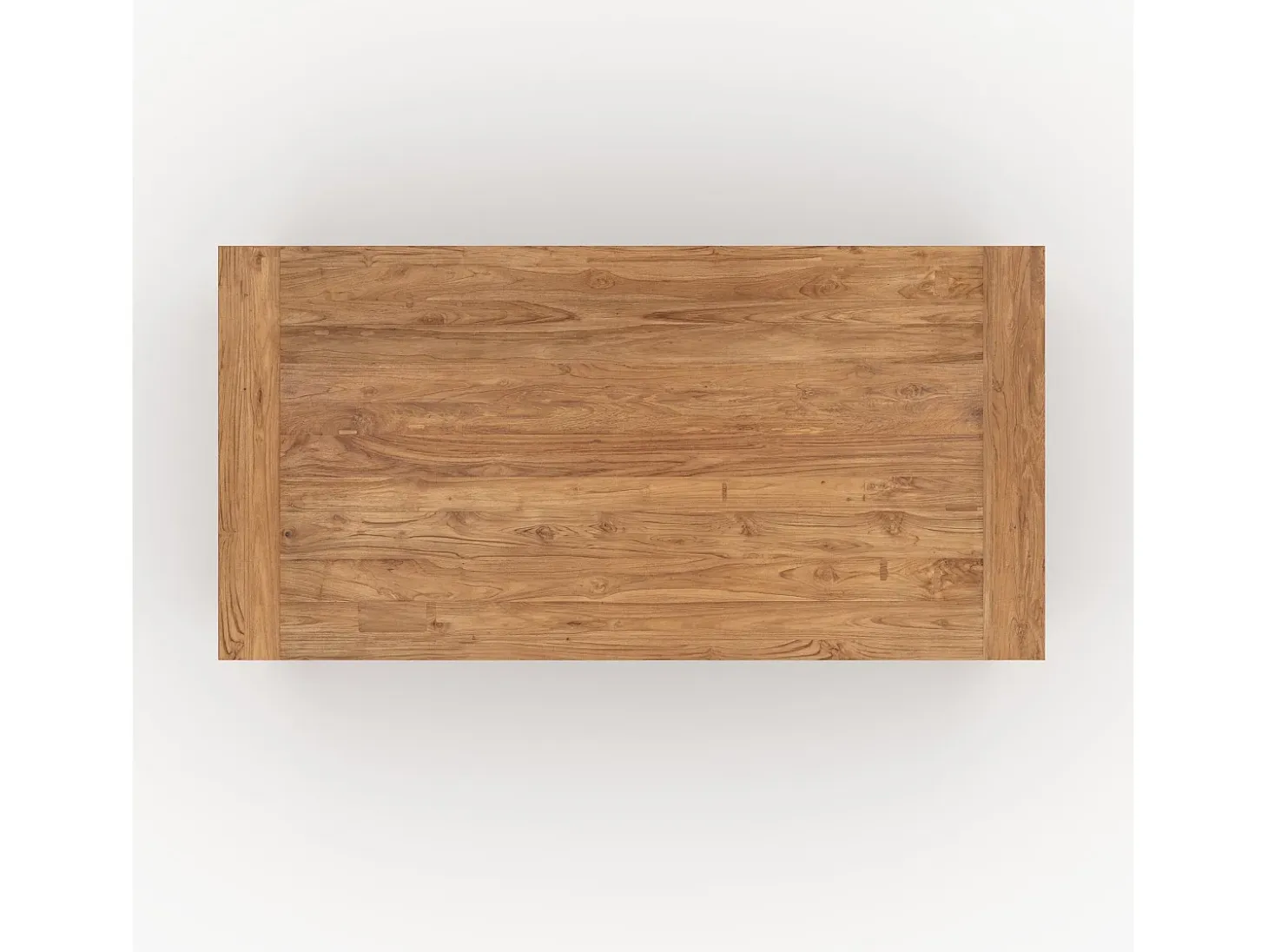 Mesa rectangular de madera de teca reciclada 200 cm 8 personas - Mémo