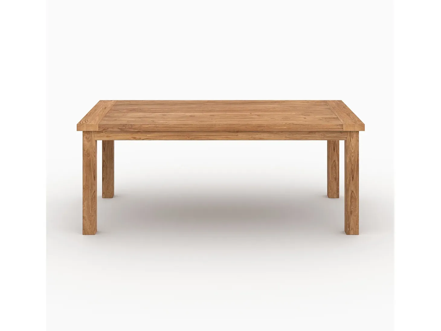 Mesa rectangular de madera de teca reciclada 200 cm 8 personas - Mémo