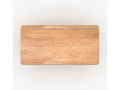 Mesa rectangular de madera maciza de acacia para 6 personas - June