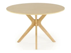 Mesa redonda de roble para 4 personas 120x77 cm