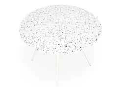 Mesa redonda de roble para 4 personas 120x76 cm