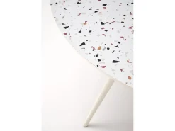 Mesa redonda de roble para 4 personas 120x76 cm