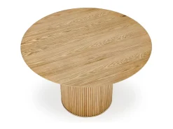 Mesa redonda de roble para 4 personas 120x78 cm
