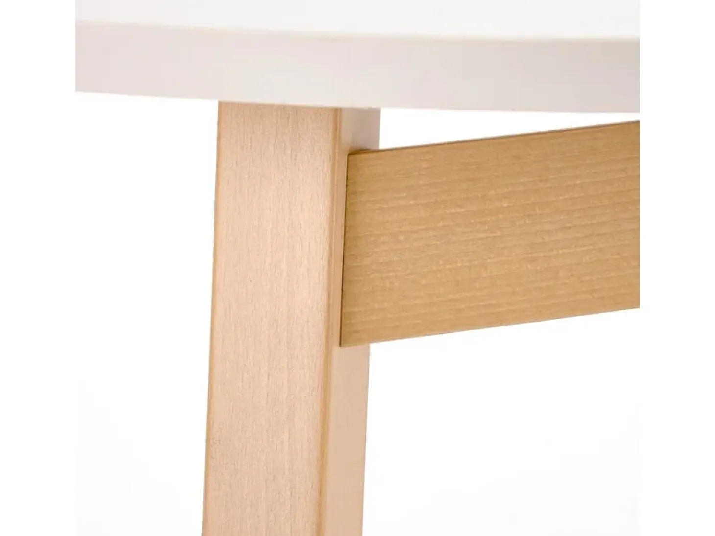 Mesa redonda extensible beige y haya 102cm Storend