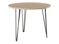 Mesa redonda MIKA Ø90 cm para cocina, salón, comedor Roble Sonoma