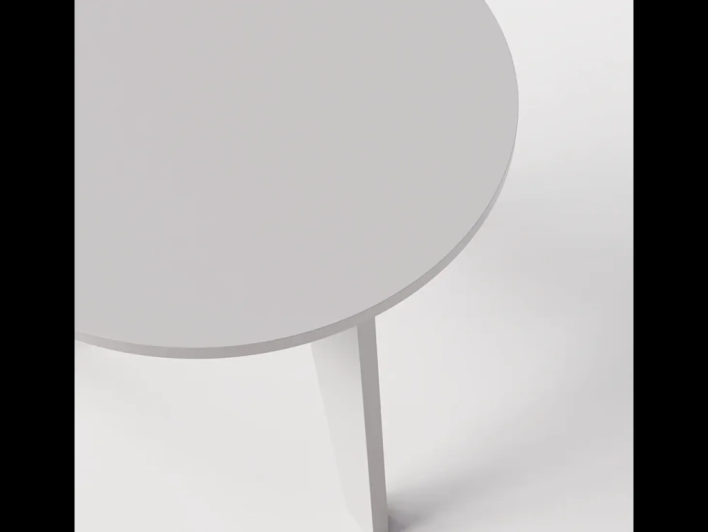 Mesa redonda ROSE Ø90 cm para cocina, salón, comedor Gris