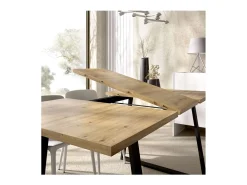Mesa salon extensible Rin 120-160 acabado Nordic, 75 cm(alto)120-160 cm(ancho)90 cm(largo)