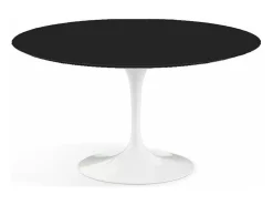 Mesa tulipán redonda 140 cm blanco mate-Color de la bandeja Blanco mate-Diámetro 140 cm-Color de los pies Blanco mate