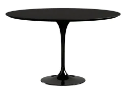 Mesa tulipán redonda 140 cm blanco mate-Color de la bandeja Blanco mate-Diámetro 110 cm-Color de los pies Blanco mate
