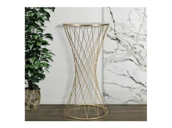 Mesa VKH586, Oro, 50x50x100 cm, Kendra Home