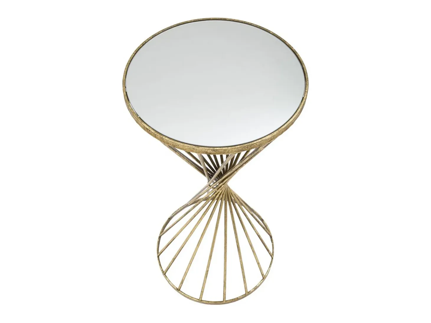 Mesa VKH591, Oro, 35x35x70 cm, Kendra Home