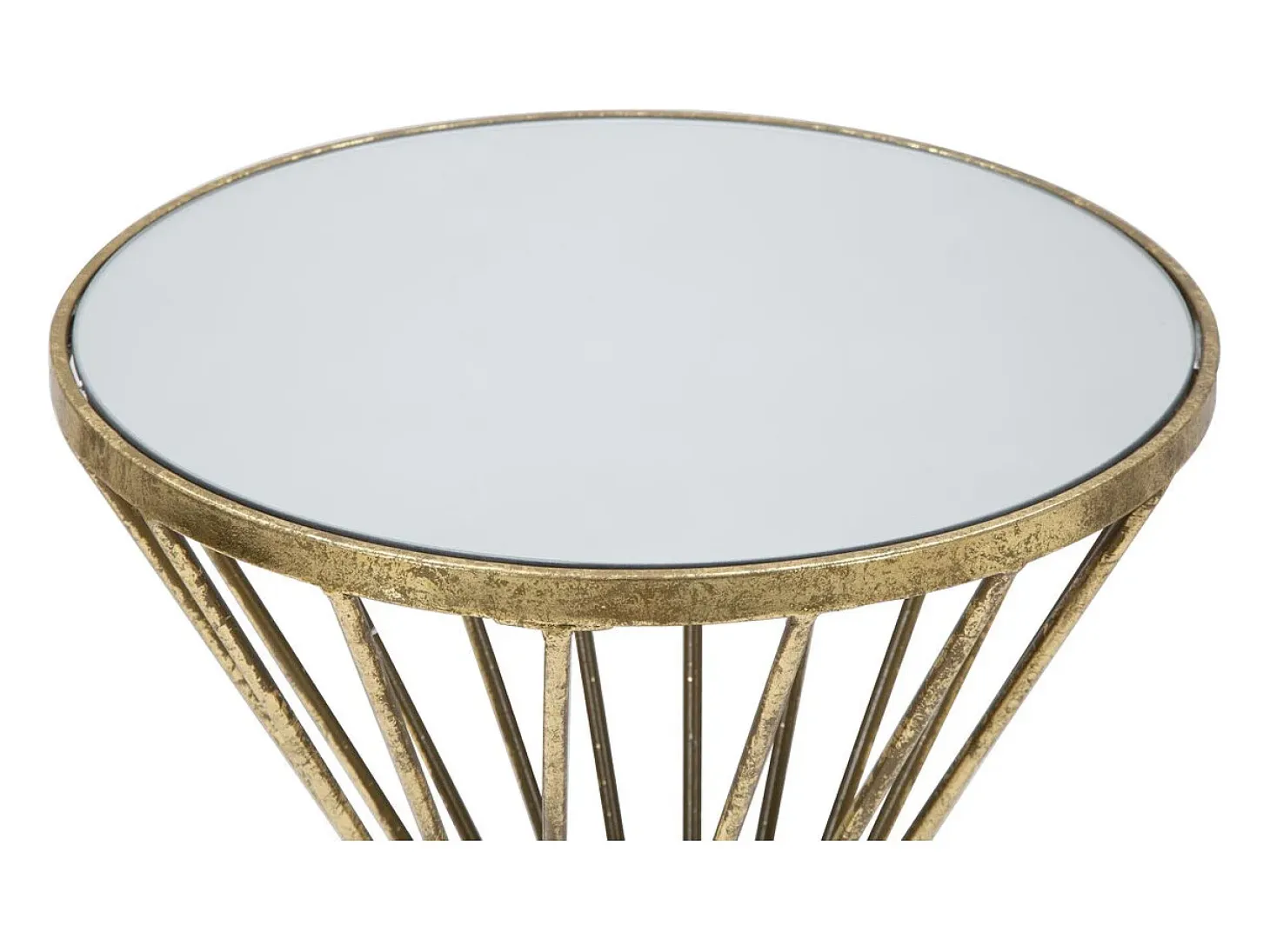 Mesa VKH591, Oro, 35x35x70 cm, Kendra Home