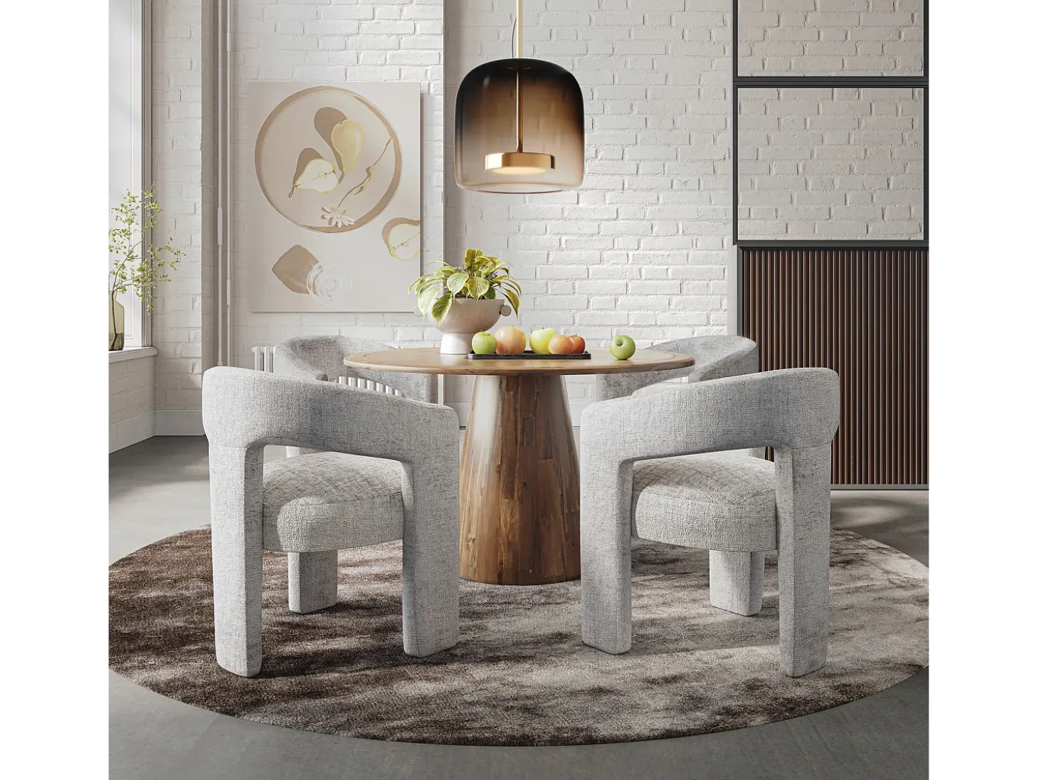 Mesa 127x76x127 cm Marrón Avola av2271-50