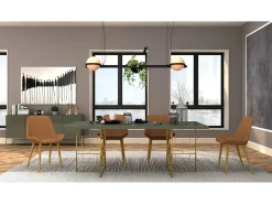 Mesa 200x76x90 cm verde Rose Hill RH10
