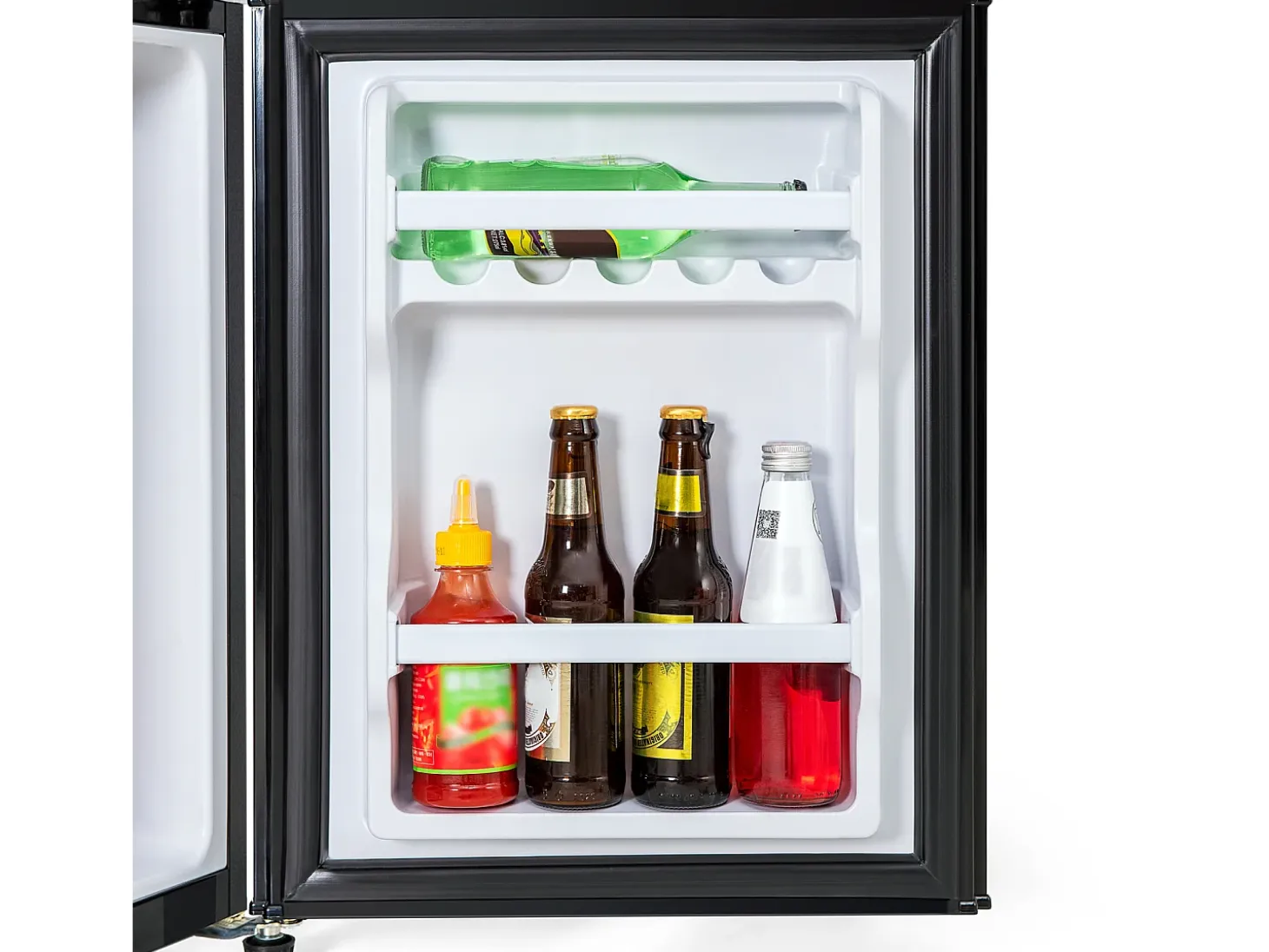 Mini Frigorífico - Congelador 22L + Frigorífico 38L - 42x45,5x86,8cm - 172 kWh/año, Luz LED - Clase F - Negro