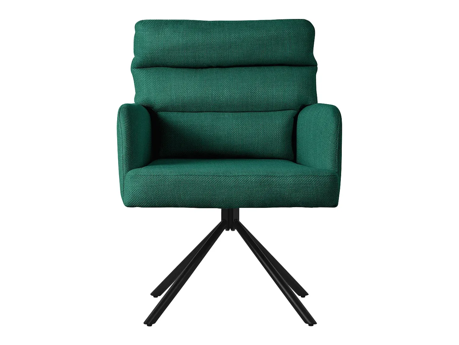 ML-Design Silla de Comedor Verde Oscuro, Posición Carros Giratorios