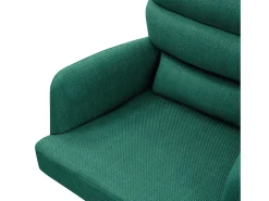 ML-Design Silla de Comedor Verde Oscuro, Posición Carros Giratorios