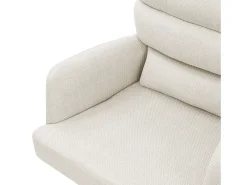ML-Design Sillas de comedor giratorias juego de 6, Beige, Sillas de salón con reposabrazos y respaldo