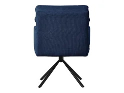 ML-Design Sillas de comedor giratorias, juego de 6, azul oscuro, Sillones con reposabrazos y respaldo