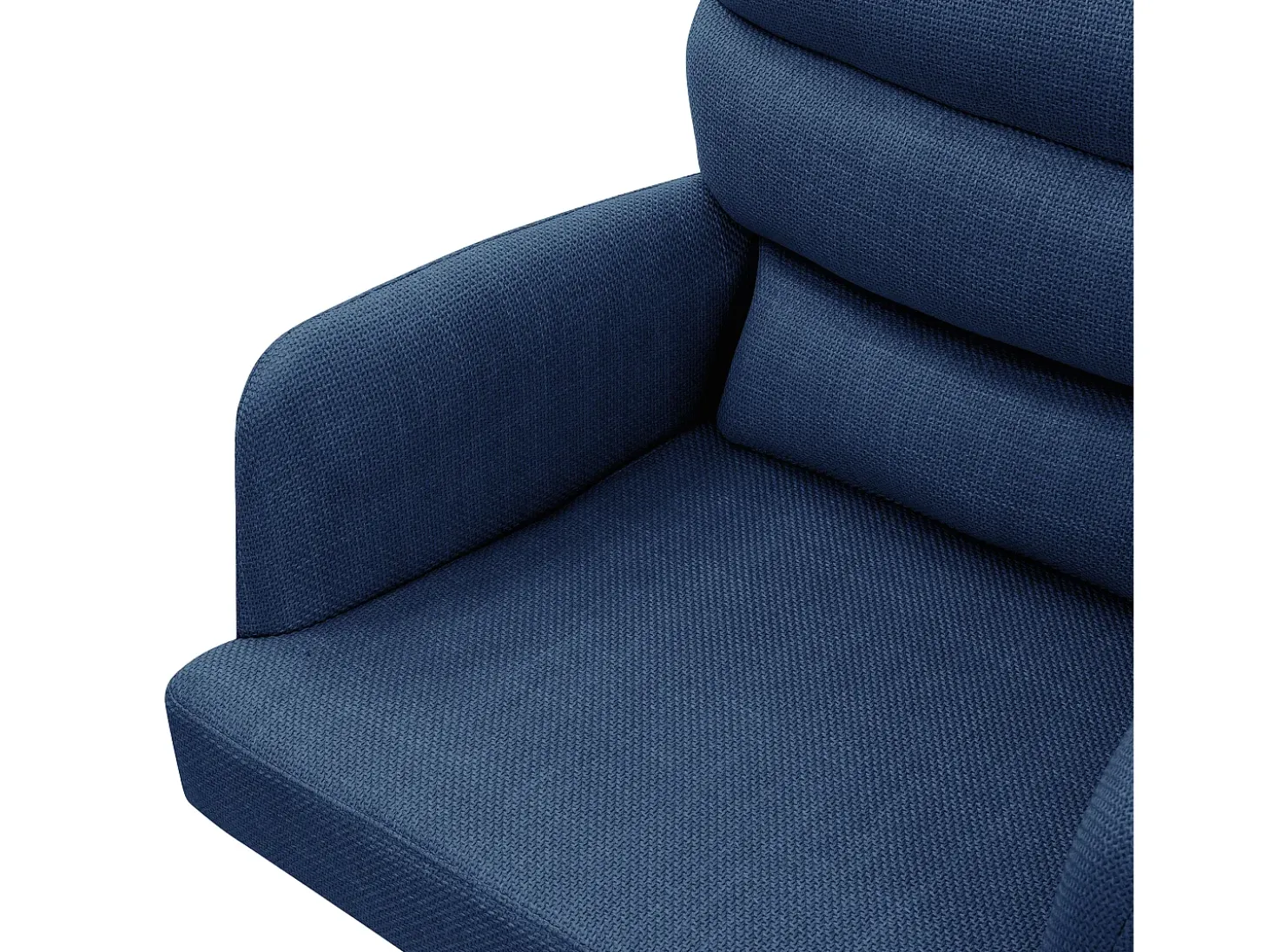 ML-Design Sillas de comedor giratorias, juego de 6, azul oscuro, Sillones con reposabrazos y respaldo