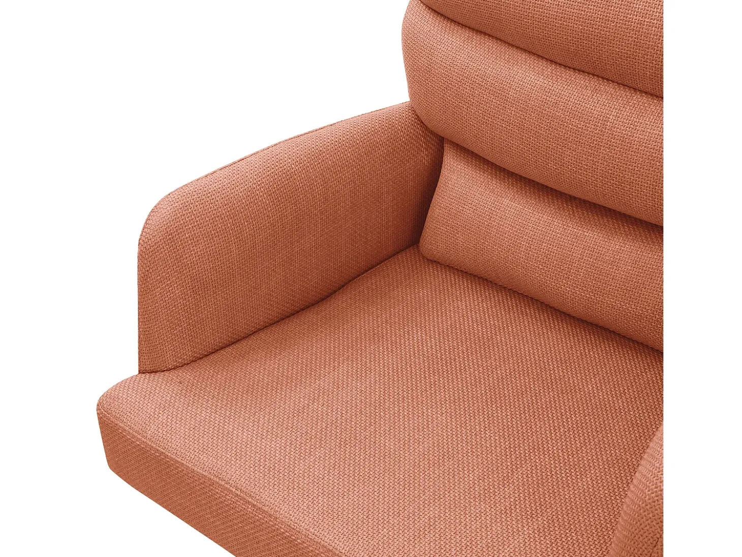 ML-Design Sillas de comedor giratorias, set de 2, naranja, Sillas de salón con reposabrazos y respaldo