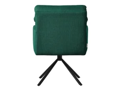 ML-Design Sillas de comedor giratorias, set de 6, verde oscuro, Sillas de salón con reposabrazos y respaldo