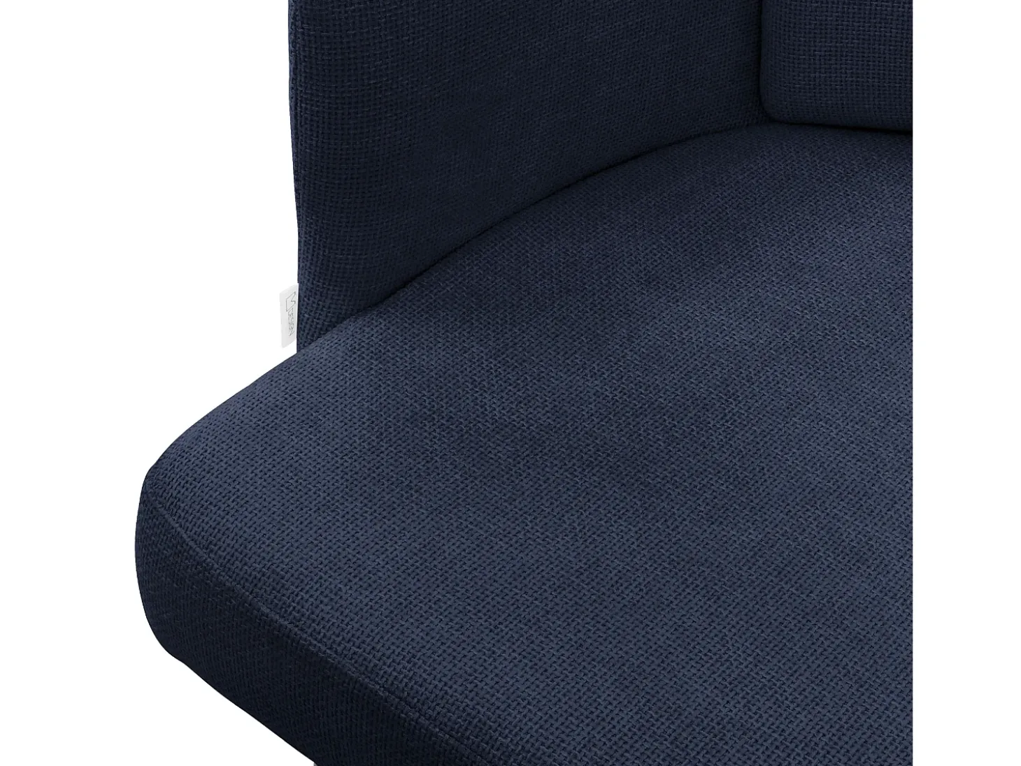 ML-Design 4x Sillas de comedor con funda de tela azul oscuro asientos de salón con respaldo y reposabrazos de ratán mueble tapizado y patas de metal