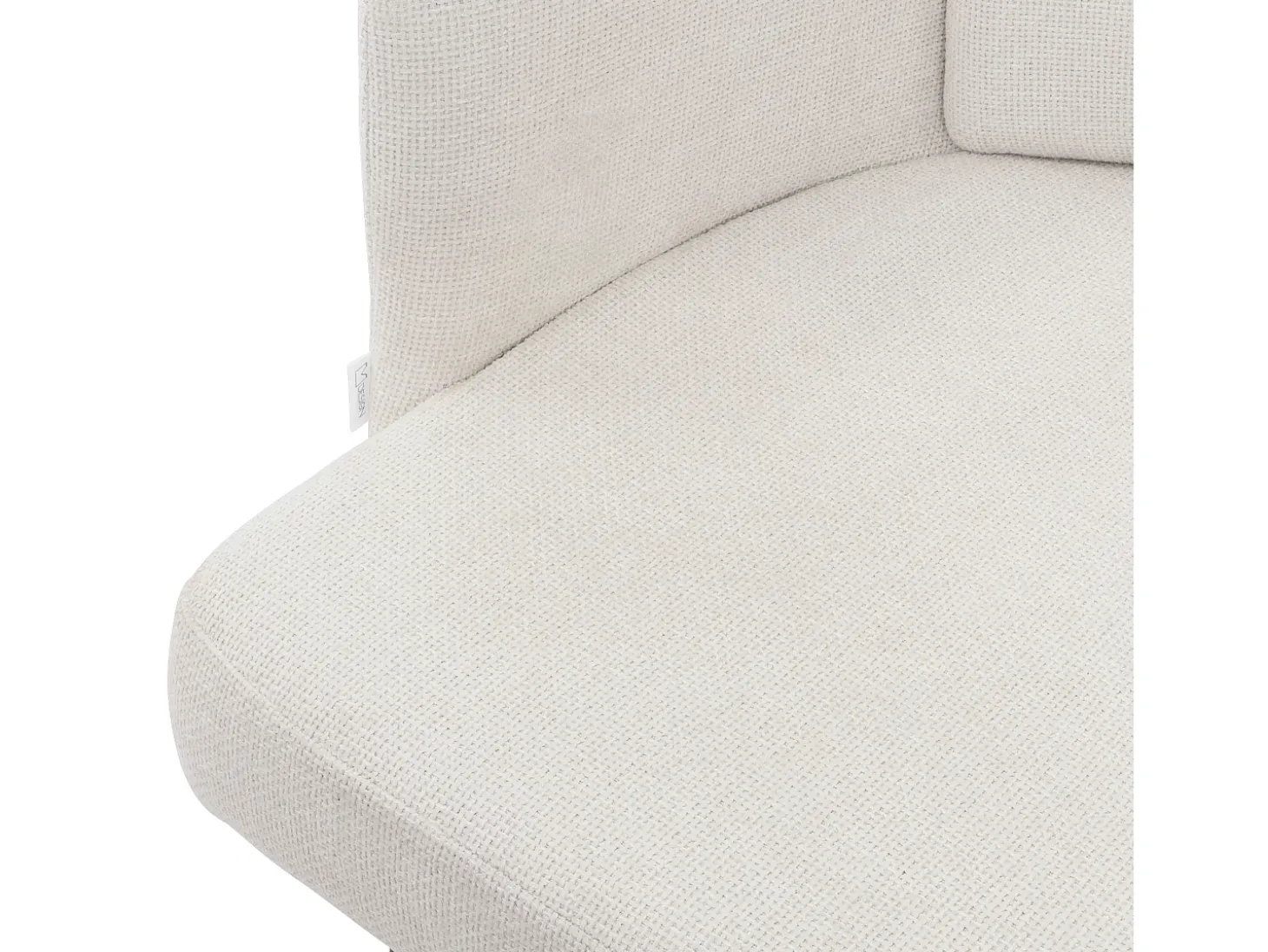ML-Design 2x Sillas de comedor con funda de tela beige asientos sofá de salón con respaldo y reposabrazos de ratán mueble tapizado con patas de metal