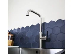 Molette Mezclador de fregadero de acero inoxidable Essebagno