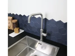 Molette Mezclador de fregadero de acero inoxidable Essebagno