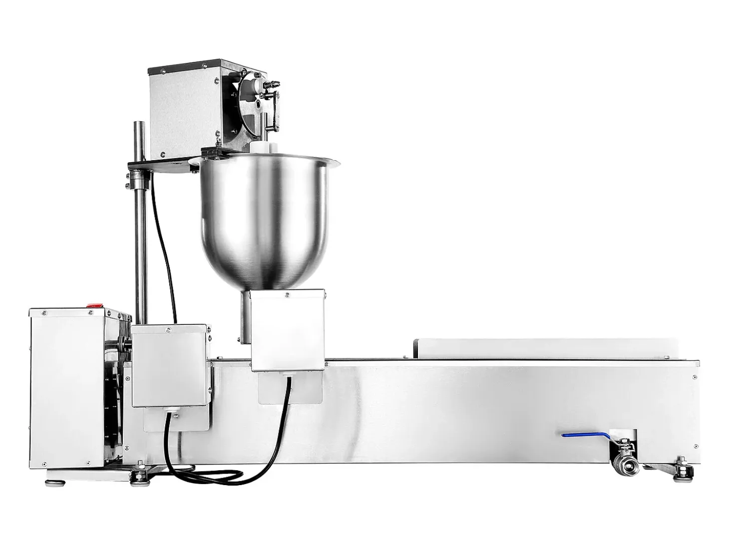 Máquina para Hacer Rosquillas Automática Comercial SucceBuy, Máquina para Hacer Rosquillas Eléctrica de Una Sola Fila, Freidora de Acero Inoxidable