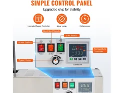 Máquina Selladora Continua de Bolsas SucceBuy, Selladora de Banda Vertical, Acero Inoxidable