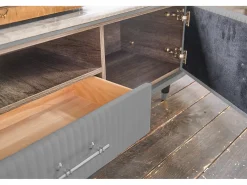 Mueble - Gris cuero sintético - MARIA