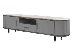 Mueble - Gris cuero sintético - MARIA
