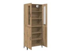 Mueble alto 2 piezas roble artesanal 69,5x34x180 cm
