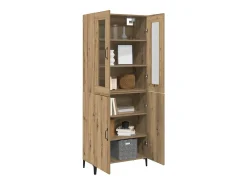 Mueble alto 2 piezas roble artesanal 69,5x34x180 cm