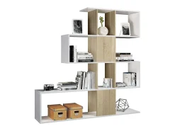 Mueble Aux Microondas Cocina c/Ruedas Roble y Negro 79x79x40 cm