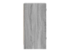 Mueble auxiliar con puertas de cristal en Gris Sonoma 35x37x75,5 cm