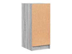 Mueble auxiliar con puertas de cristal en Gris Sonoma 35x37x75,5 cm