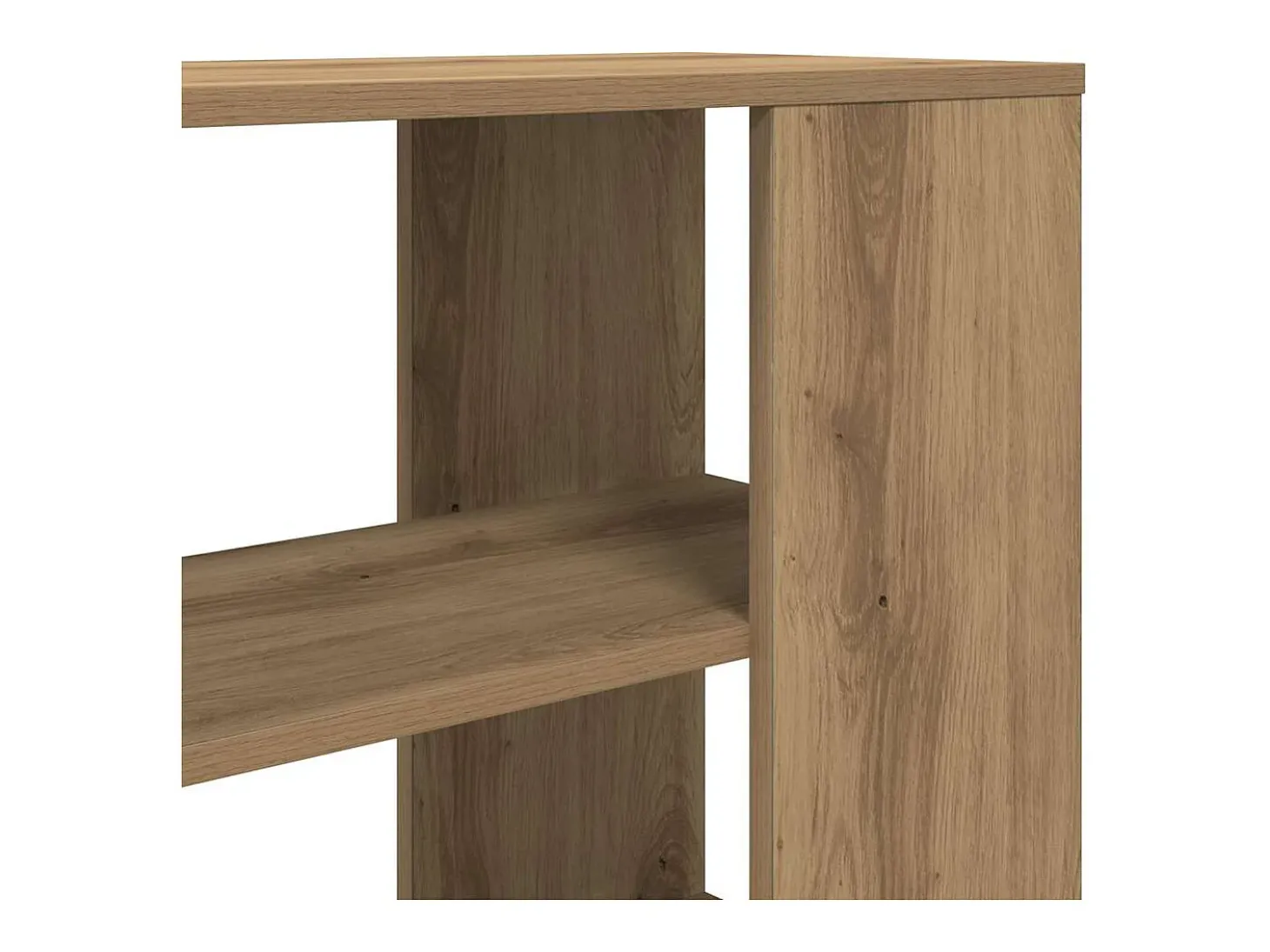 Mueble auxiliar roble craft 60x30x50 cm madera de ingeniería