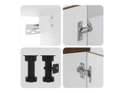 Mueble cocina Kalmar roble ahumado 7 pzas madera contrachapada