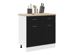 Mueble colgante con cajón Roble Negro 80 x 31 x 81,5 cm