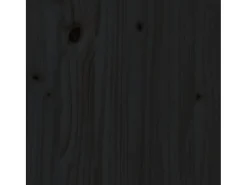 Mueble consola negro 60x34x75 cm madera maciza de pino