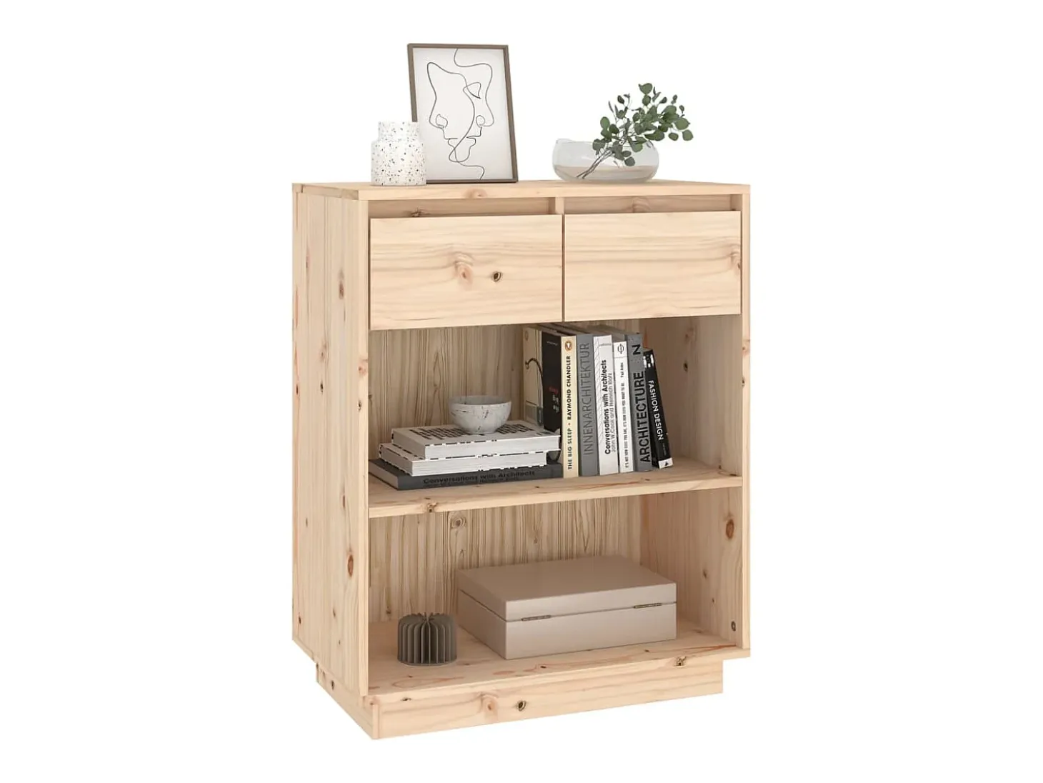 Mueble consola 60x34x75 cm Madera maciza de pino