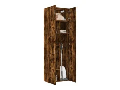 Mueble de almacenaje roble ahumado 70x42,5x225cm madera de ingeniería