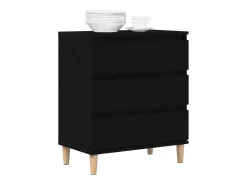 Mueble de Almacenamiento con cajón Roble Negro 60 x 35 x 70 cm