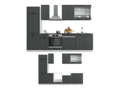 Mueble de cocina antracita casa de campo/blanco 300x46x81.6 fame-line