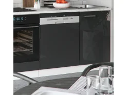 Mueble de cocina antracita brillo intenso/blanco 270x46x81.6 optima