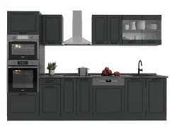 Mueble de cocina antracita casa de campo/antracita 300x60x81.6 r-line