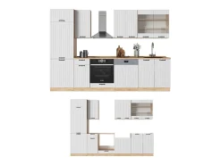 Mueble de cocina blanco casa de campo 300x46x81.6 fame-line